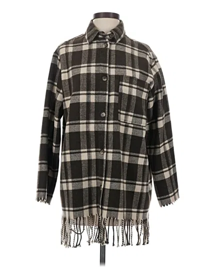 Pre-owned H&m Coat In Black
