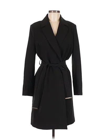 Pre-owned H&m Coat In Black