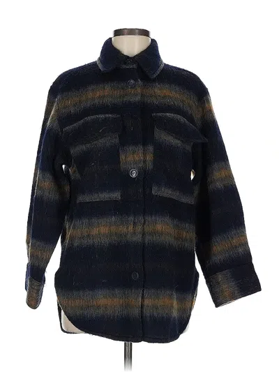 Pre-owned H&m Coat In Blue