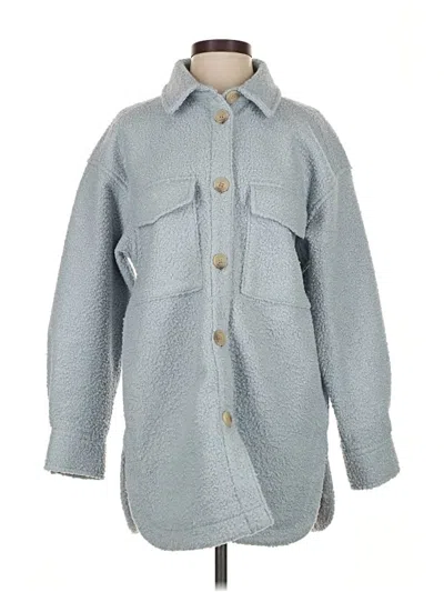 Pre-owned H&m Coat In Blue