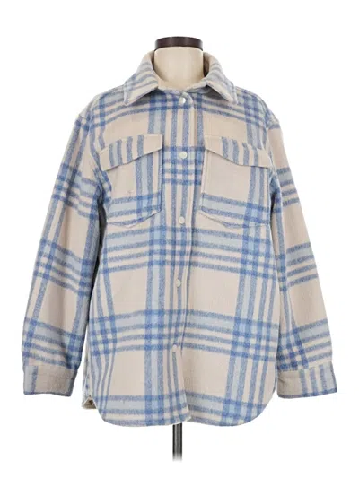 Pre-owned H&m Coat In Blue