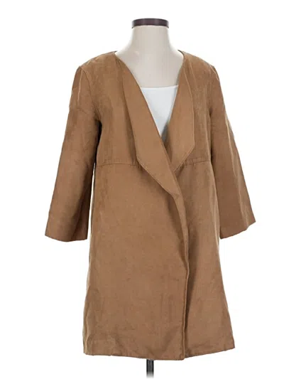 Pre-owned H&m Coat In Brown