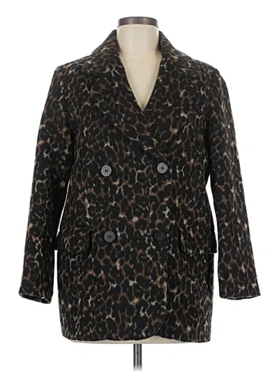 Pre-owned H&m Coat In Brown