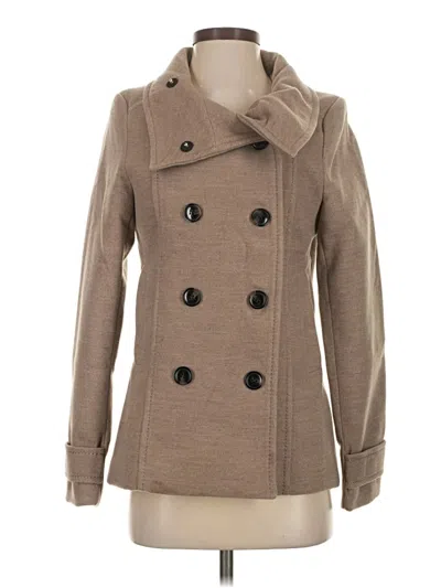 Pre-owned H&m Coat In Brown