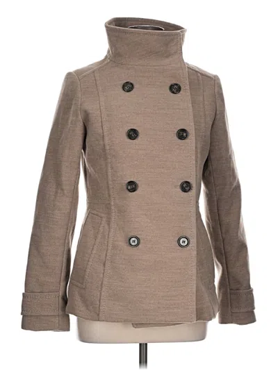 Pre-owned H&m Coat In Brown
