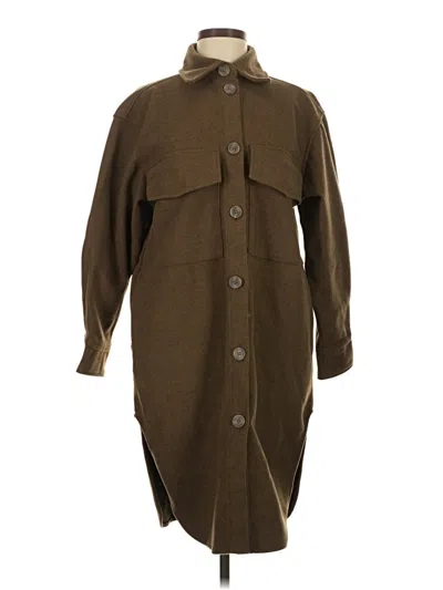 Pre-owned H&m Coat In Brown