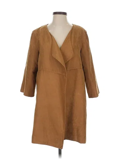 Pre-owned H&m Coat In Brown