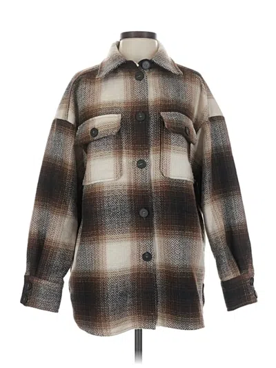 Pre-owned H&m Coat In Brown