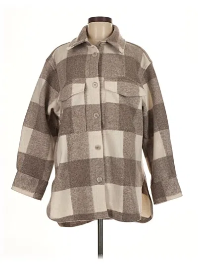 Pre-owned H&m Coat In Brown