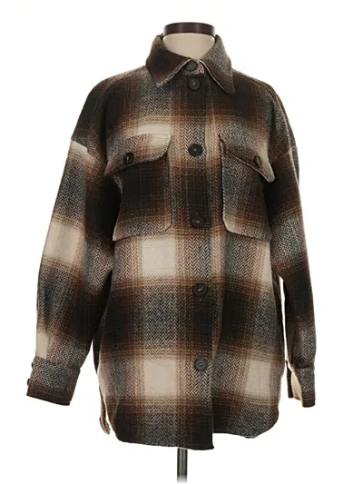 Pre-owned H&m Coat In Brown