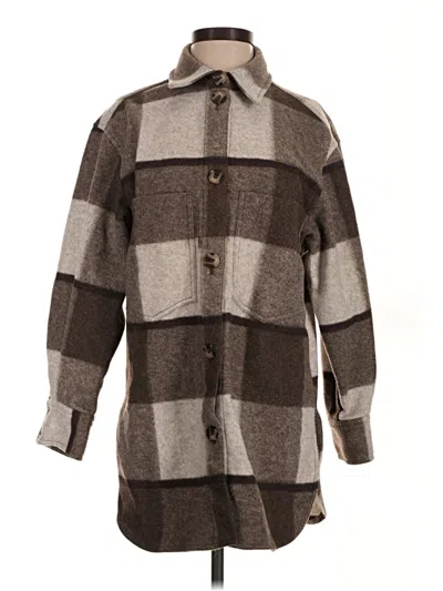 Pre-owned H&m Coat In Brown