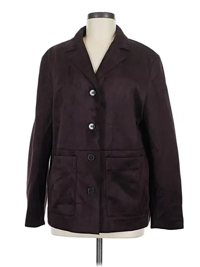 H&m Coat In Burgundy