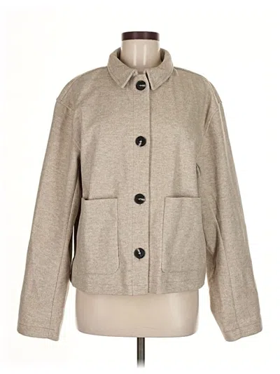 Pre-owned H&m Coat In Gray