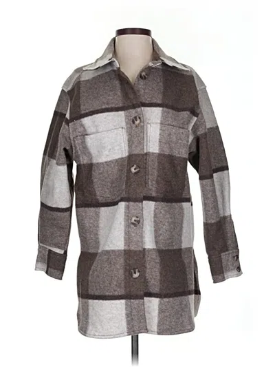 Pre-owned H&m Coat In Gray