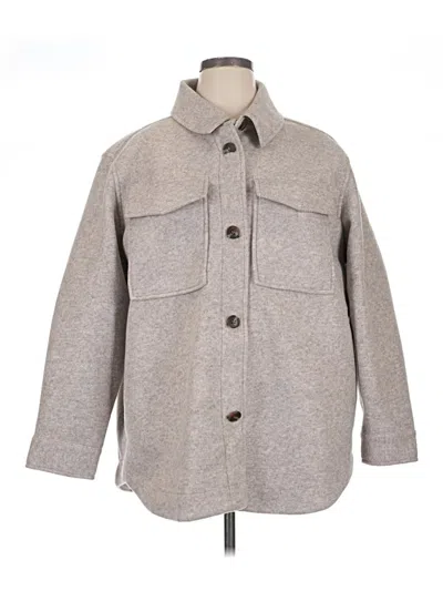 Pre-owned H&m Coat In Gray