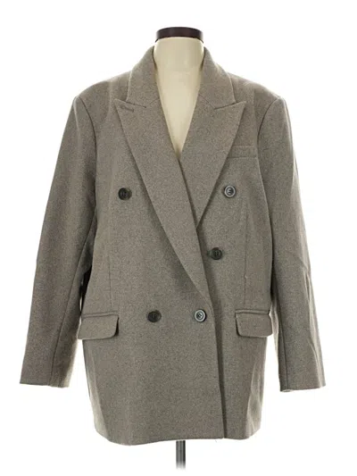 Pre-owned H&m Coat In Gray