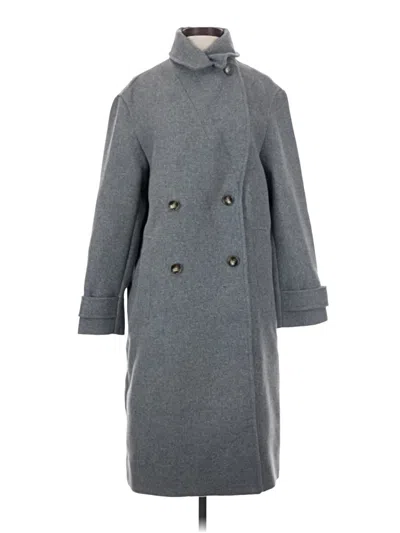 Pre-owned H&m Coat In Gray