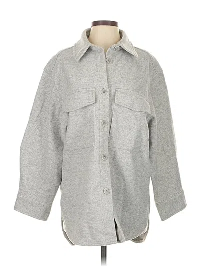 Pre-owned H&m Coat In Gray