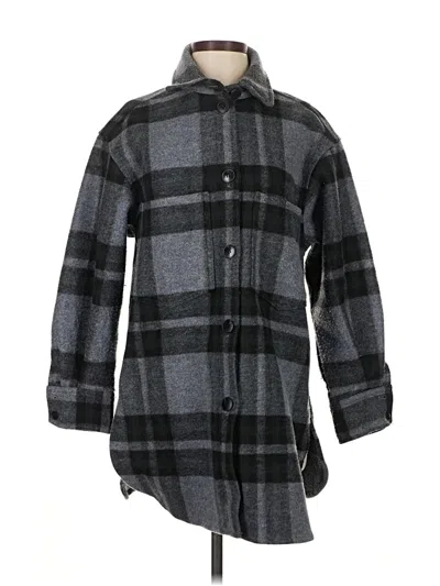 Pre-owned H&m Coat In Gray