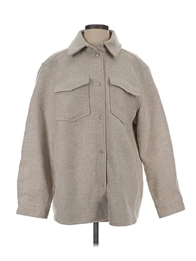 Pre-owned H&m Coat In Gray