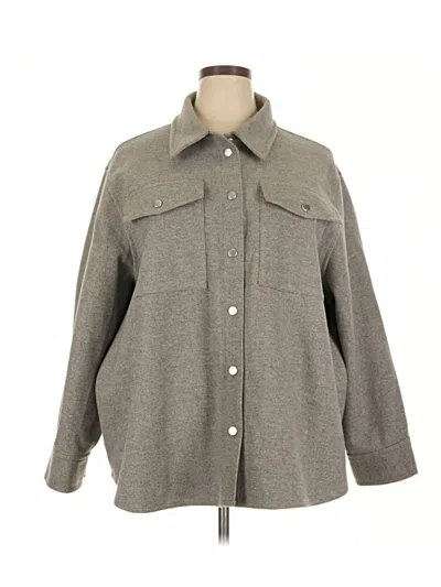 Pre-owned H&m Coat In Gray