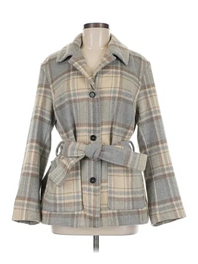 Pre-owned H&m Coat In Gray