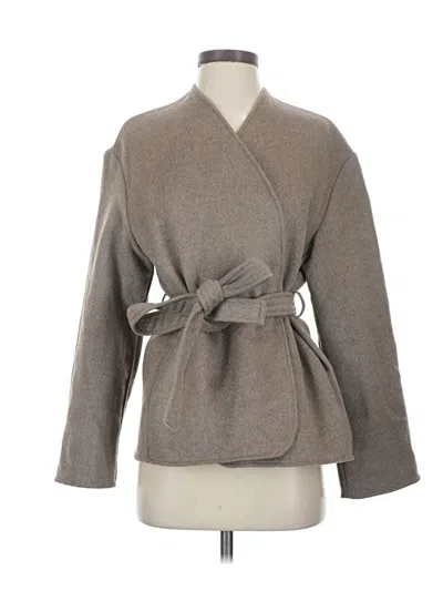 Pre-owned H&m Coat In Gray