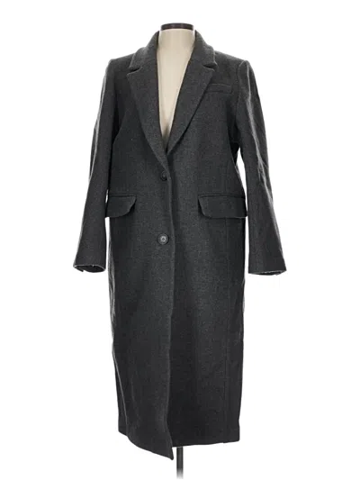 Pre-owned H&m Coat In Gray