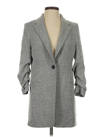 Pre-owned H&m Coat In Gray