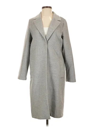 Pre-owned H&m Coat In Gray