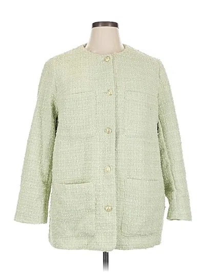 Pre-owned H&m Coat In Green