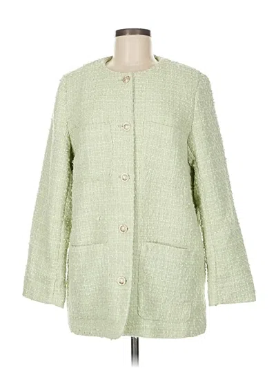 Pre-owned H&m Coat In Green