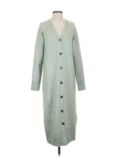 Pre-owned H&m Coat In Green