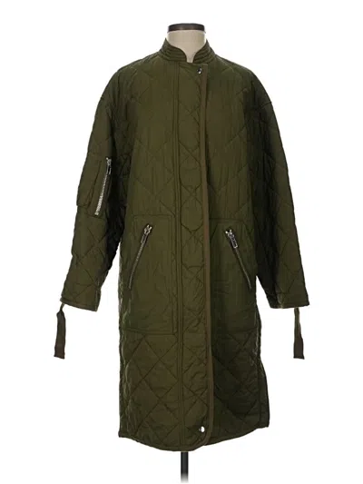 Pre-owned H&m Coat In Green