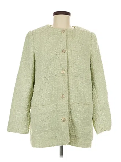 Pre-owned H&m Coat In Green
