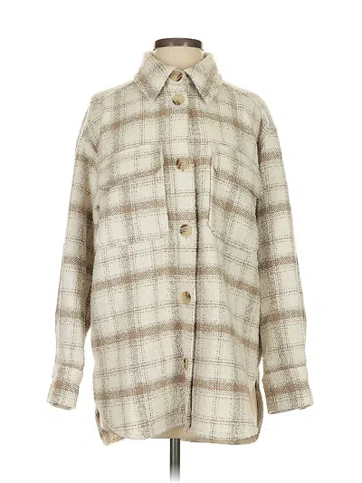 Pre-owned H&m Coat In Ivory