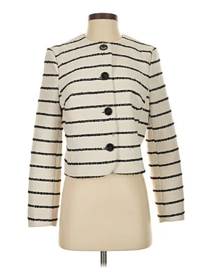 Pre-owned H&m Coat In Ivory