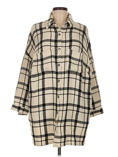 Pre-owned H&m Coat In Ivory