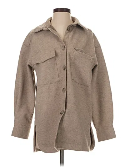Pre-owned H&m Coat In Tan