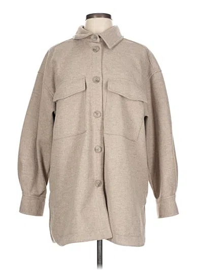 Pre-owned H&m Coat In Tan