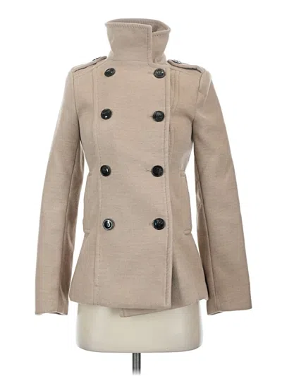 Pre-owned H&m Coat In Tan