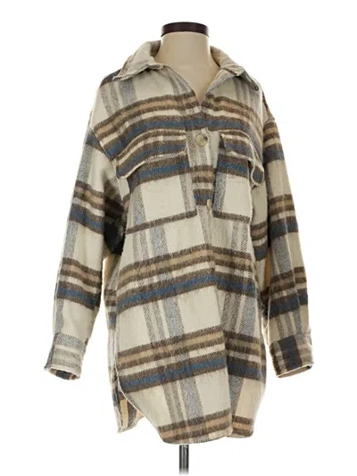 Pre-owned H&m Coat In Tan
