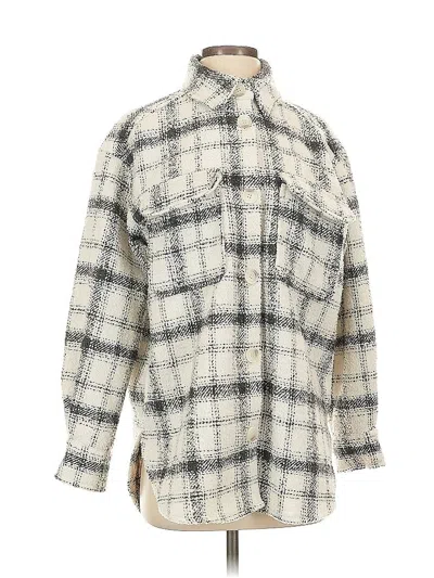 Pre-owned H&m Coat In White