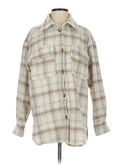 Pre-owned H&m Coat In White