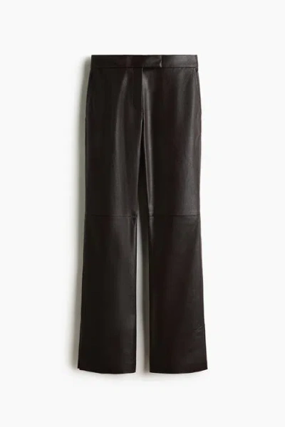 H&m Coated Bootcut Trousers In Multi