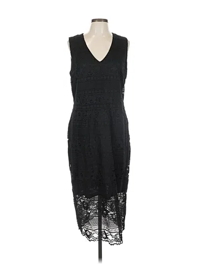Pre-owned H&m Cocktail Dress In Black