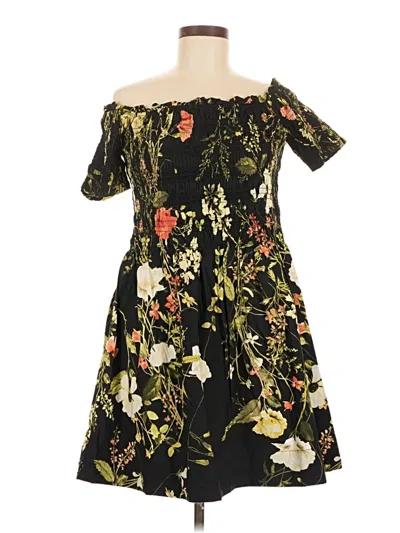 Pre-owned H&m Cocktail Dress In Black