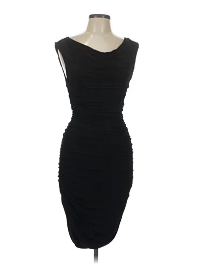 Pre-owned H&m Cocktail Dress In Black
