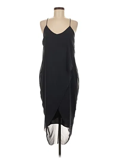 Pre-owned H&m Cocktail Dress In Black