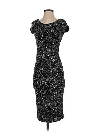 Pre-owned H&m Cocktail Dress In Black